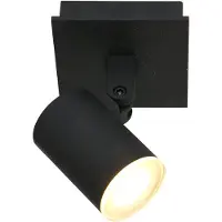 Steinhauer Plafondspot Points Noirs 3059ZW Zwart - Draaibaar en kantelbaar, gemaakt van metaal en kunststof, inclusief lichtbron, geschikt voor binnengebruik