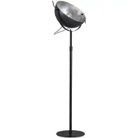 Masterlight Staanlamp Industria 175 gunmetal met zilver