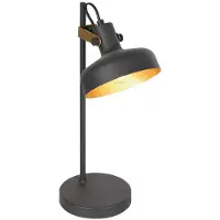 Steinhauer Zwarte 1 lichts tafellamp Prato 4120ZW met E14 fitting