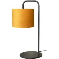 Masterlight Tafel Schemerlamp Venus met okergele lampenkap