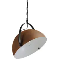 Masterlight Landelijke hanglamp Larino 50 roestbruin met wit