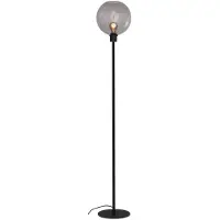 Masterlight Glazen vloerlamp Lazise zwart