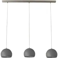 Masterlight Betongrijze eettafel hanglamp Concepto 3x20