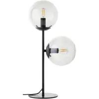 Brilliant Ariol - Tafellamp - Glas - 2xE14 Max. 40W - Zwart