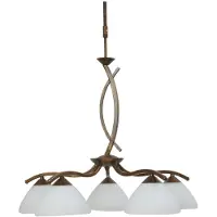 Masterlight Hanglamp Verona 1 5-lichts bronsbruin