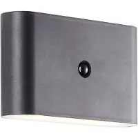 Brilliant Xino - Oplaadbare magnetische wandlamp op accu draadloos - met bewegingssensor - IP44 - LED 4W - 300 Lumen - 3000K - met batterijen indicator - Zwart