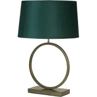 Searchlight Tafellamp Elegant brons met emerald kap