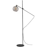 Masterlight Vloerlamp Bella 2 met rond glas