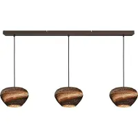 Masterlight 3-lichts hanglamp Cartone met Ø29 Think Paper kappen