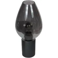 Mexlite Tafellamp Bloeba smoke glas Ø 22,5cm