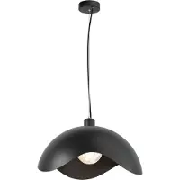 Masterlight Design hanglamp Volta Ø50cm - golvend - zwart