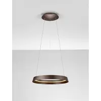 Nova Luce Design hanglamp Ormi Ø 45cm koffie bruin