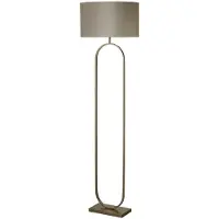 Searchlight Vloerlamp Modish brons met taupe kap