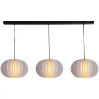 Masterlight 3-lichts hanglamp Arena met Ø40cm kappen