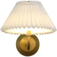 Searchlight Usb Oplaadbare Wandlamp Danish Goud Met Wit