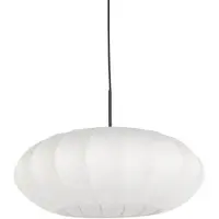 Steinhauer Zwarte hanglamp Sparkled Light 3809ZW met wit zeiden kap