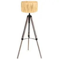 Mexlite Tripod vloerlamp Triek met strokleurige kap