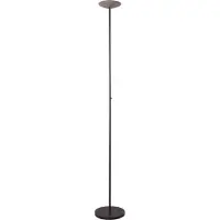 Masterlight Design vloerlamp Scala zwart met nikkel Ø 20cm
