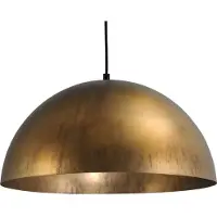 Masterlight Grote hanglamp Industria Gold 40 goud