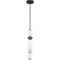 Nova Luce Hanglamp Pallina grijs - wit