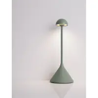 Nova Luce Tafellamp Dalt olijfgroen oplaadbaar met USB