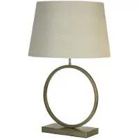 Searchlight Tafellamp Elegant brons met creme kap