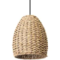 Eth Rotan hanglamp Lara Ø 23cm dicht