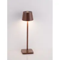 Lyora Oplaadbaar tafellampje Deck roestbruin