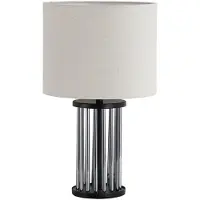 Searchlight Tafellamp Swizzle smoke met kap