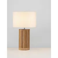 Lyora Schemerlamp Nau hout met witte kap