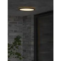 Nordlux LED plafondlamp | Ø 29.5 cm | Oja | 3000K | 1600 lumen | IP54 | 14W | Zwart