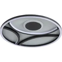 Searchlight Plafonniere Zendisc zwart