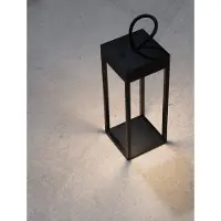 Nova Luce Zwarte tafellamp Lucia oplaadbaar
