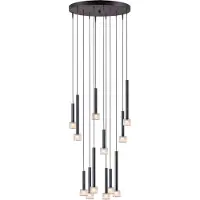 Masterlight Led hanglamp Fabro 12-lichts - dappled oil