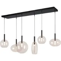 Masterlight 6L hanglamp Lido Ball met helder glas