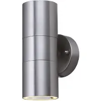 Searchlight Slapton - buiten wandverlichting - 6 x 16 cm - IP44 - roestvrij staal