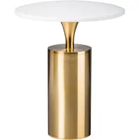 Eth Design tafellampje Jazz goud met wit