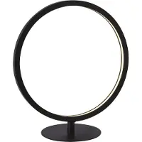 Searchlight LED-tafellamp Cirque, zwart, Woon-/ Eetkamer, metaal, Modern, LED tafellamp