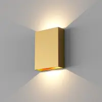 Artdelight Wandlamp Memphis 2 Lichts LED 2700K Dimbaar Warm Goud