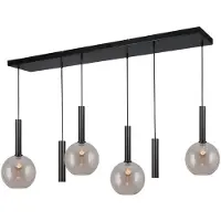 Masterlight Eetkamer hanglamp Bella 2 met glazen en pendels