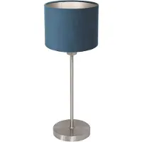 Steinhauer Tafellamp Noor, alu / grijs / zink, Woon-/ Eetkamer, metaal, Tafellamp