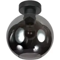Mexlite Plafondlamp Bloeba bol smoke glas Ø 20cm