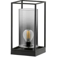 FISCHER&HONSEL GMBH Tafellamp Samu smoke glas