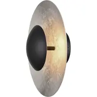 Masterlight Wandlamp Zyan zwart met zilver