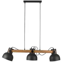 JUST LIGHT CUP 2.0 Hanglamp, E27, max. 60W, 3-voudig, zwart, 15743-18