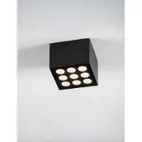 Lyora Plafondlamp Jax vierkant 11cm antraciet