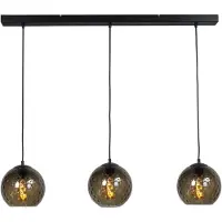 Masterlight Zwarte hanglamp Baloton 3x E27