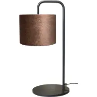 Masterlight Tafel Schemerlamp Venus met bruine lampenkap
