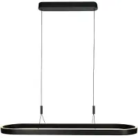 Steinhauer Moderne Hanglamp Mykty Zwart Ovaal