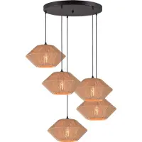 Masterlight Japandig hanglamp Bicono 5x Ø35cm